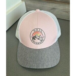 Women’s Pink & Gray Vail, Colorado Snapback Trucker Hat